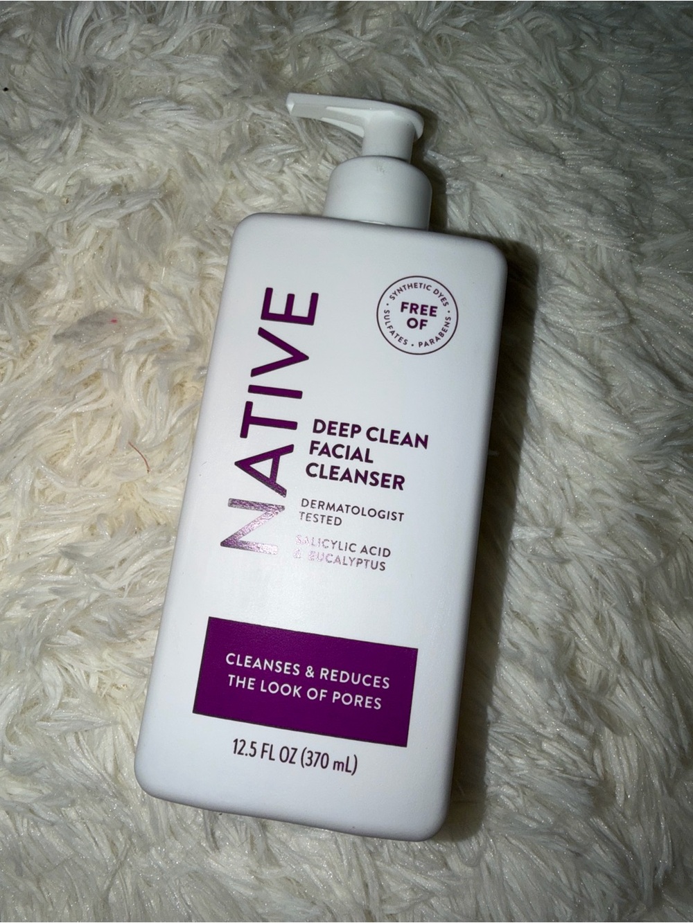 NEW Native Deep Clean Facial Cleanser 12.5oz